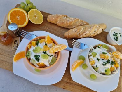 Chinakohl-Obst-Salat