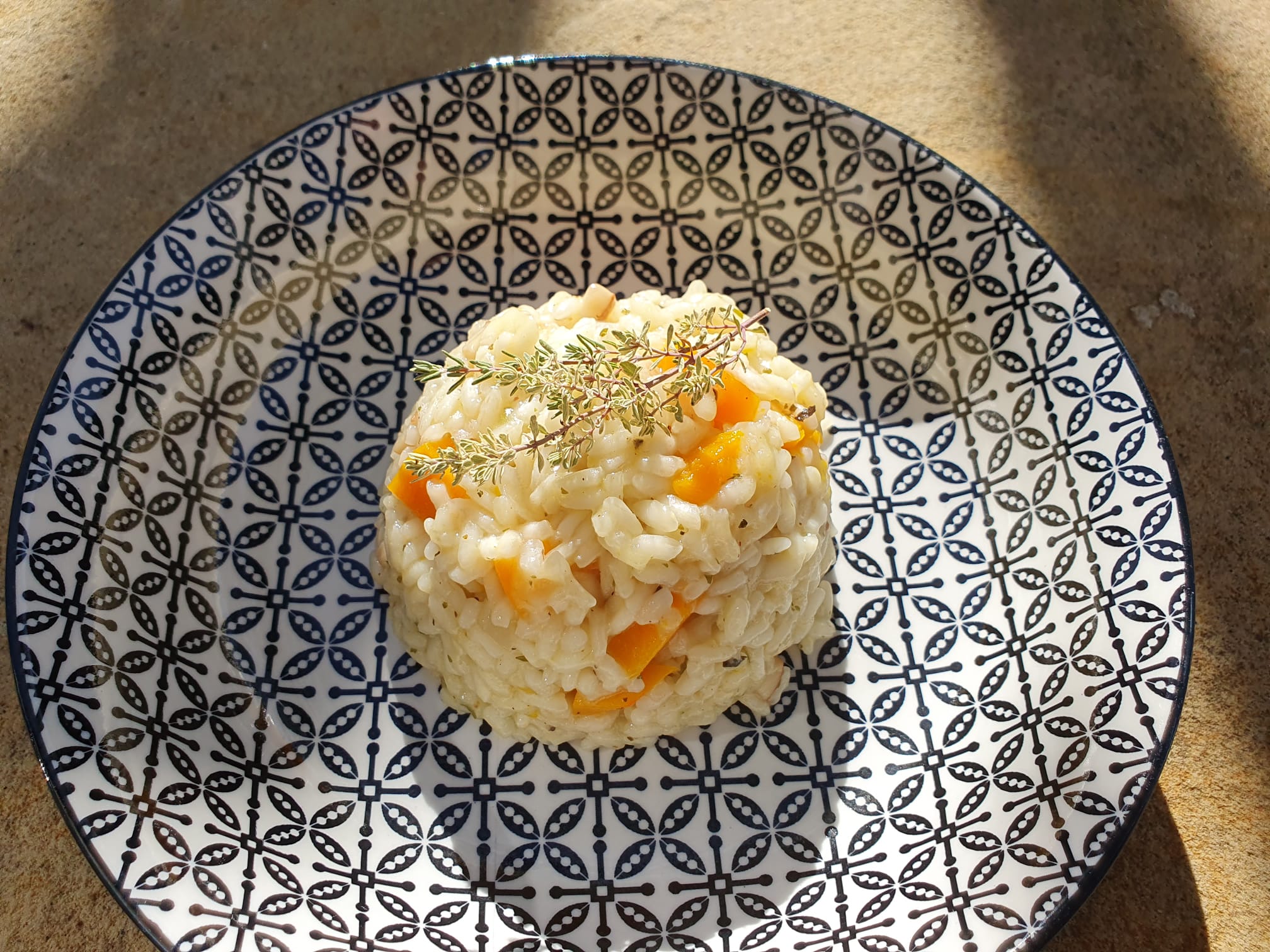 Kürbisrisotto mit Eierschwammerl oder Steinpilzen