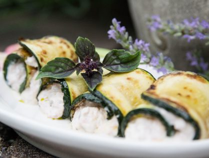 Antipasti: Zucchini-Röllchen mit Thunfisch-Creme (Involtini di Zucchini)