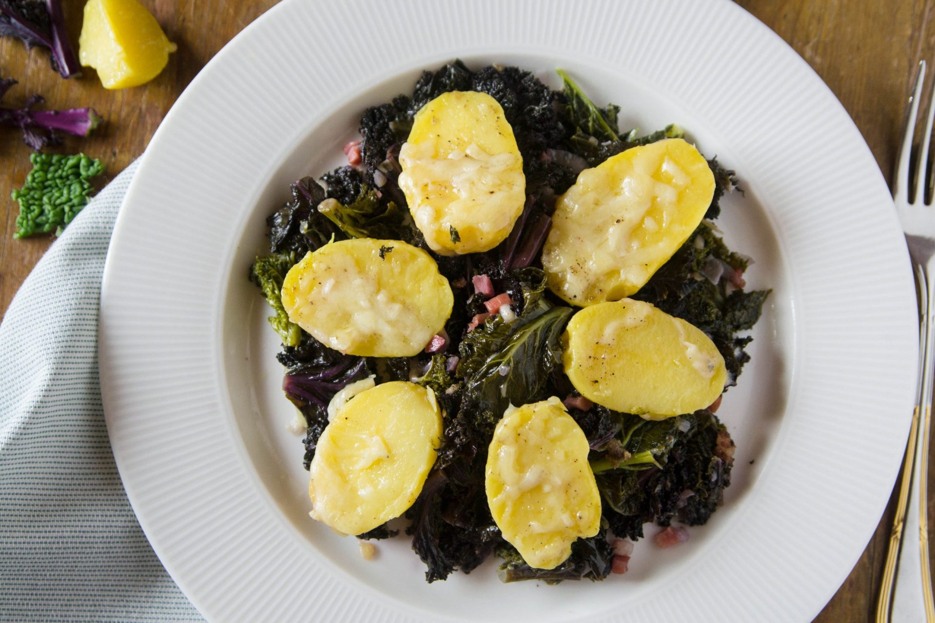 Gratin vom Grünkohl mit Kartoffeln - Tiroler Gemüsekiste