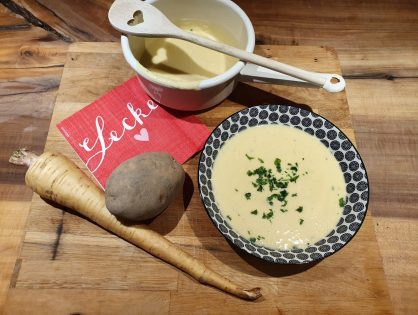 Pastinaken-Kartoffel-Suppe