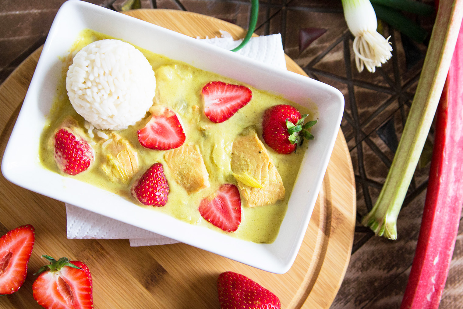 Lachs-Rhabarber-Curry