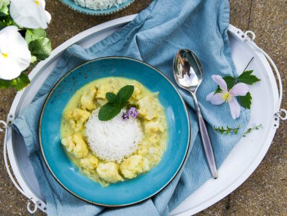 Karfiol-Curry mit Basmati-Reis