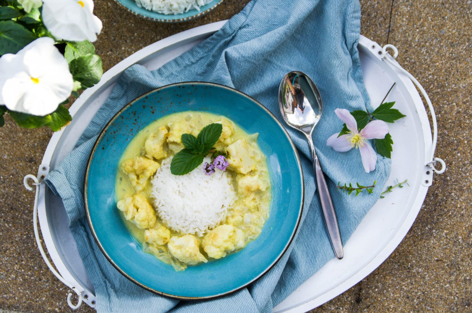 Karfiol-Curry mit Basmati-Reis