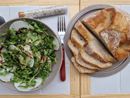 Bierrettich-Rucola-Salat