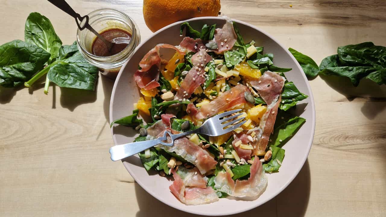 Spinat-Orangen-Salat
