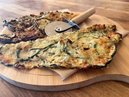 Knusprige Zucchini-Pizza "Scarpaccia"