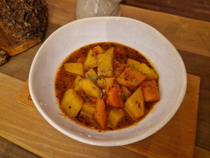 Kürbis-Kartoffel-Gulasch