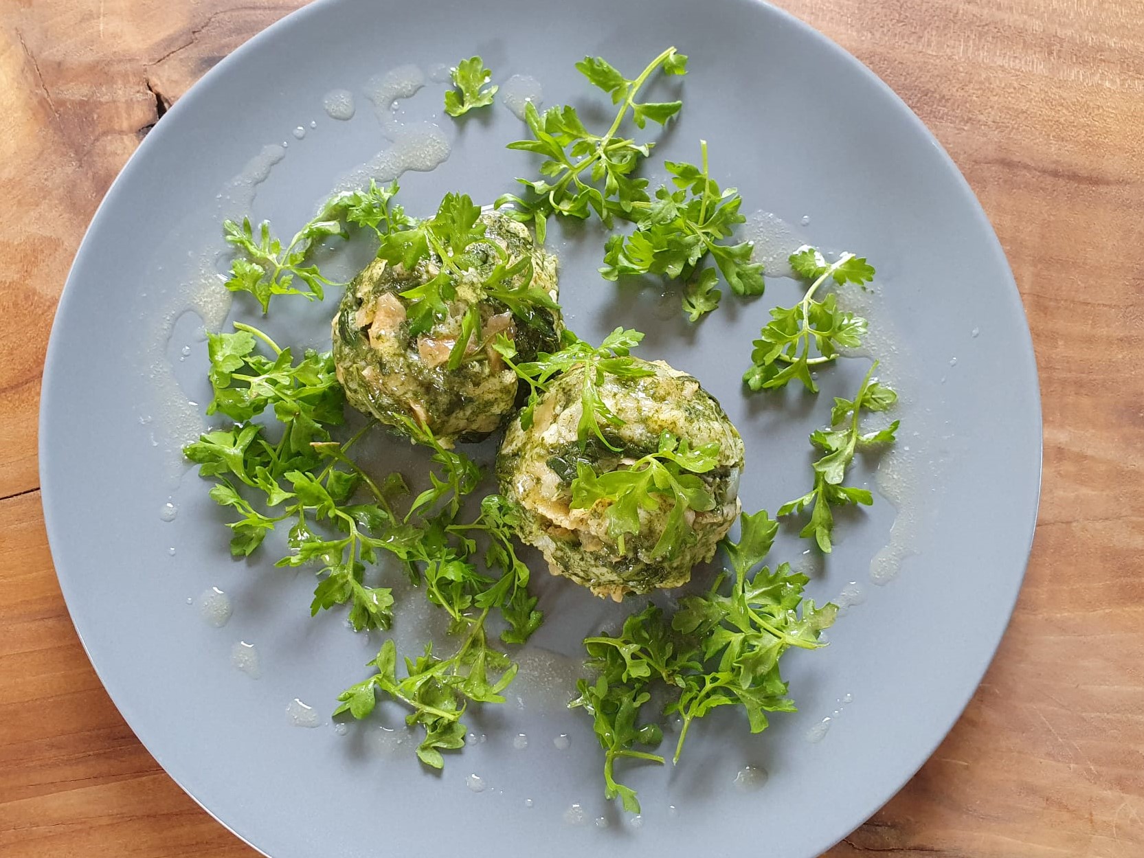 Käse-Spinatknödel