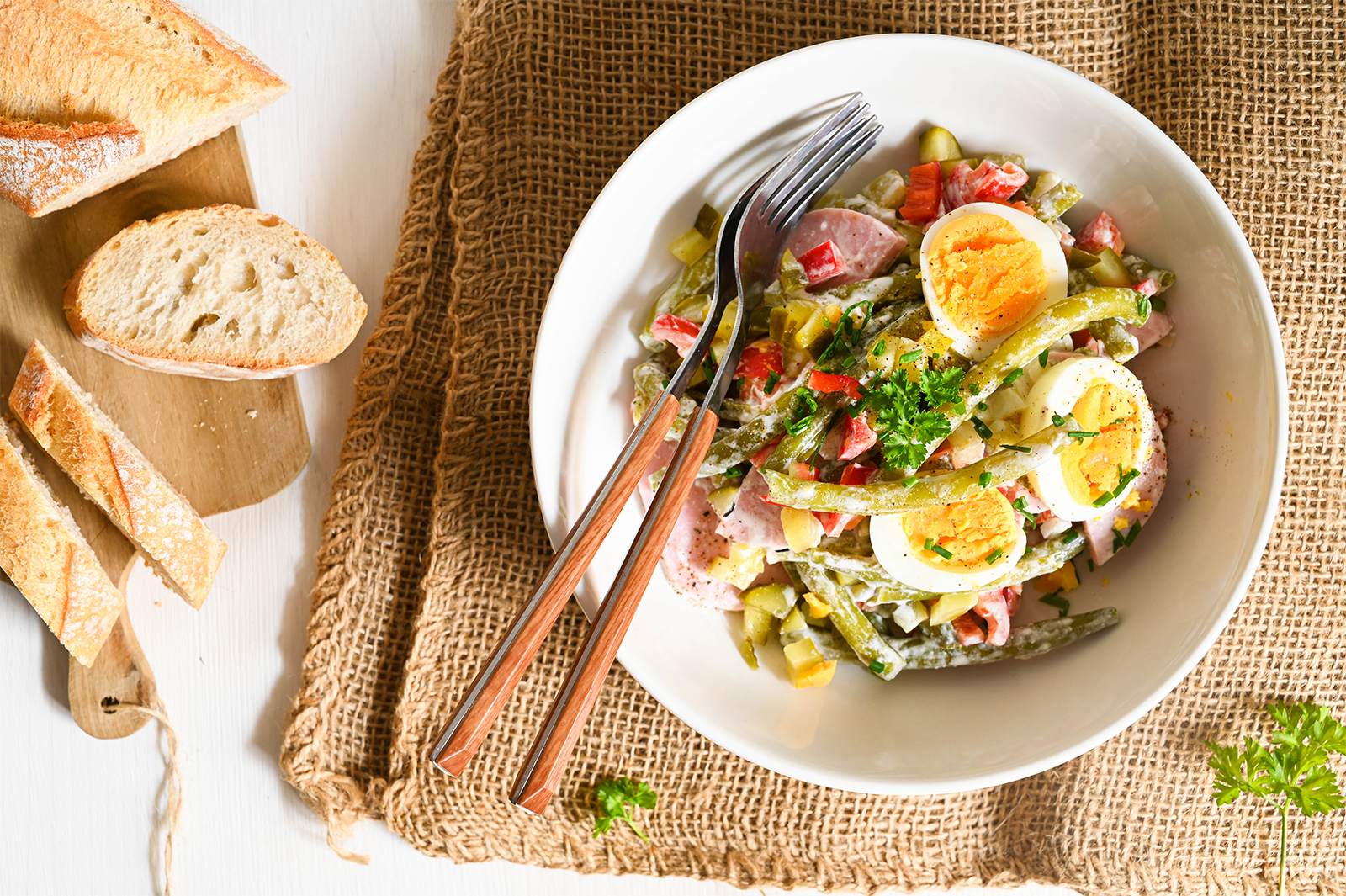 Fiaker-Salat mit grünen Bohnen
