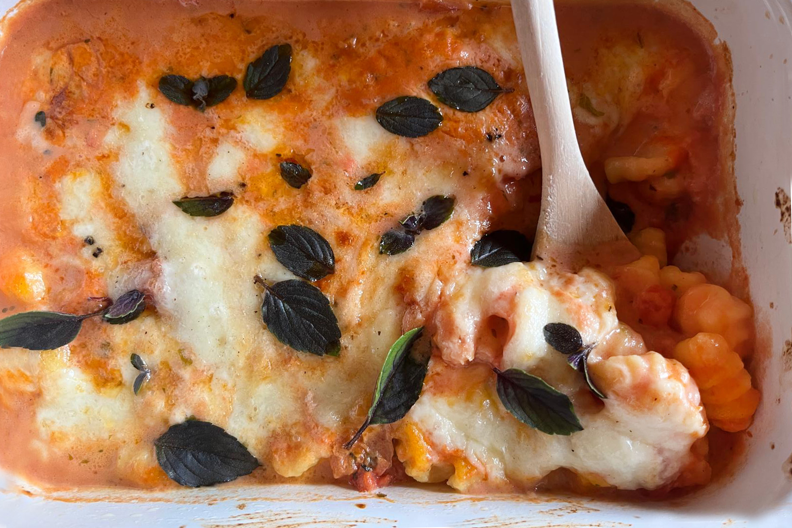 Gnocchi-Auflauf mit Tomatensauce