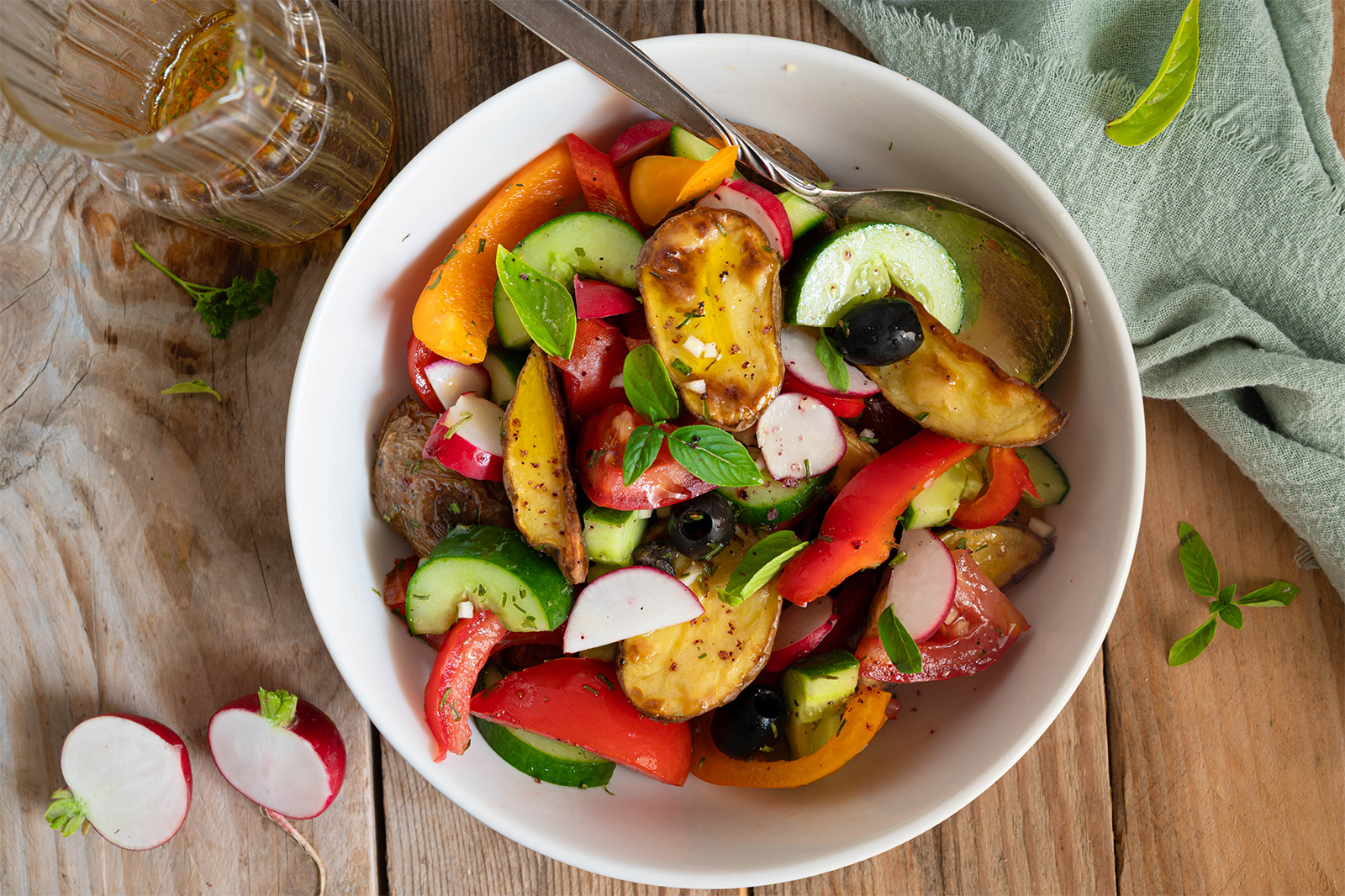 Griechischer Ofenkartoffel-Salat