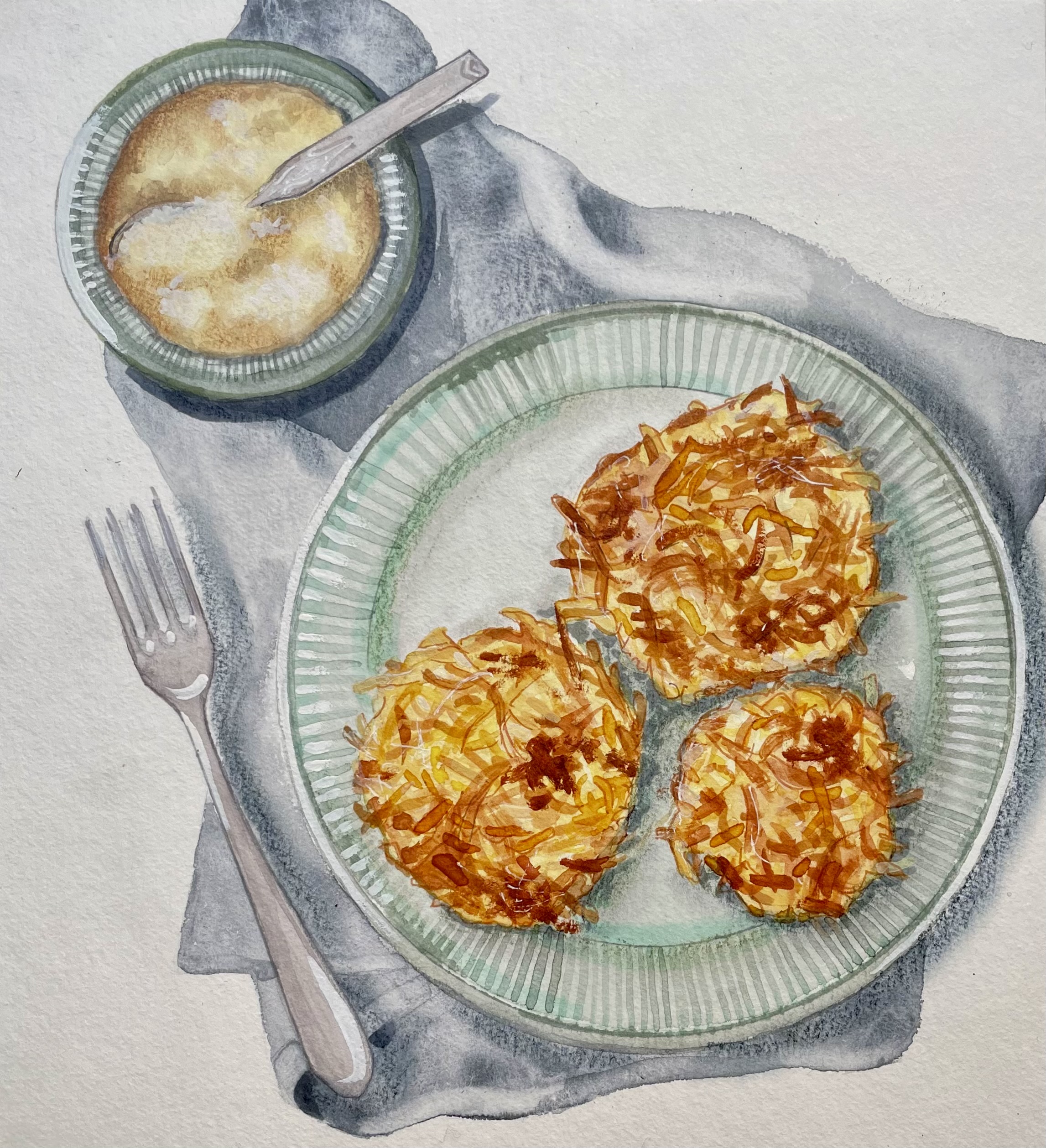 Reiberdatschi mit Apfelmus