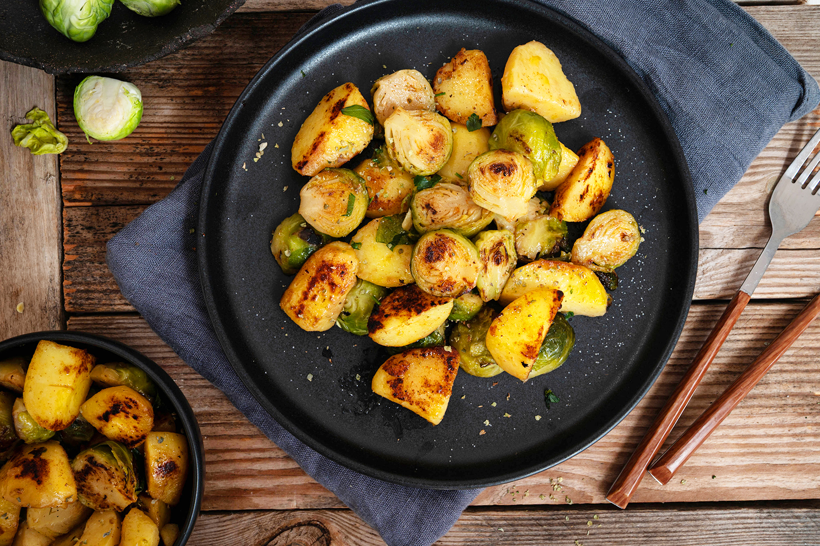 Sprossenkohl-Kartoffel-Pfanne