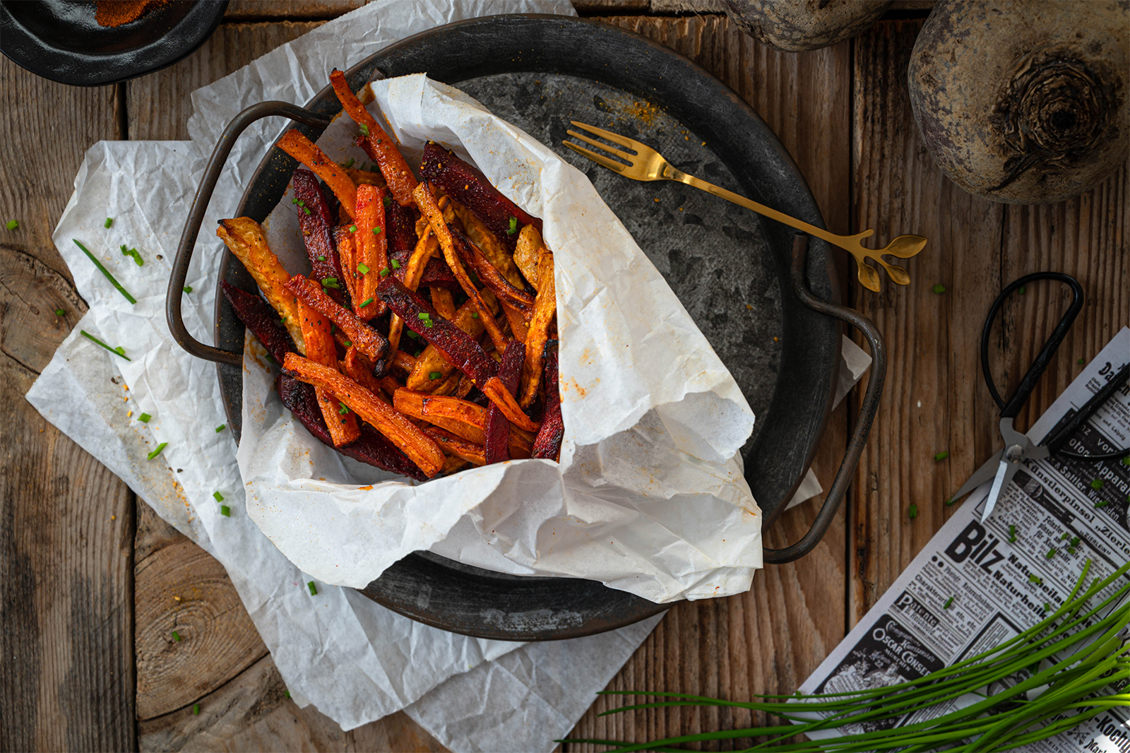 Pommes aus Wintergemüse