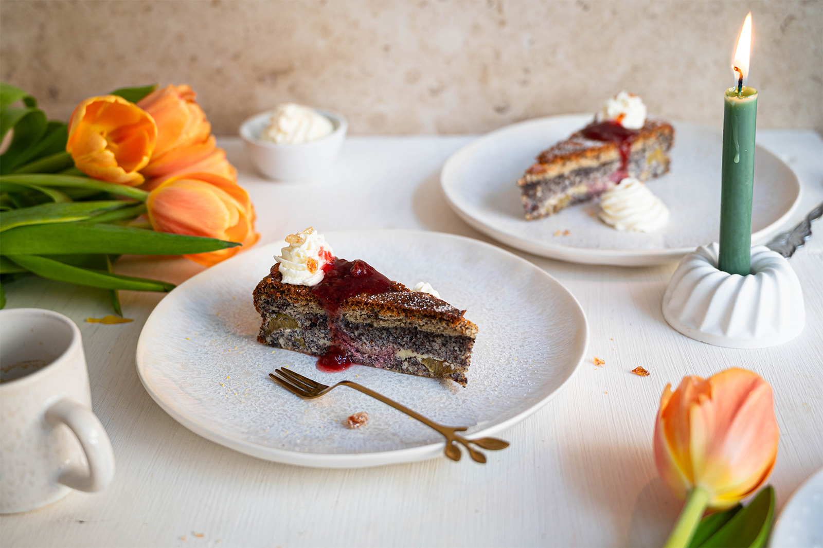 Rhabarber-Mohn-Torte