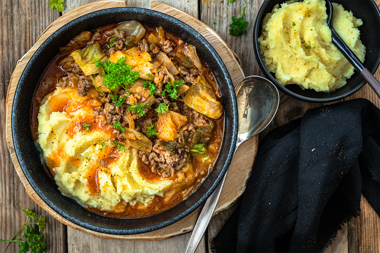 Eintopf aus Frühkraut und Faschiertem