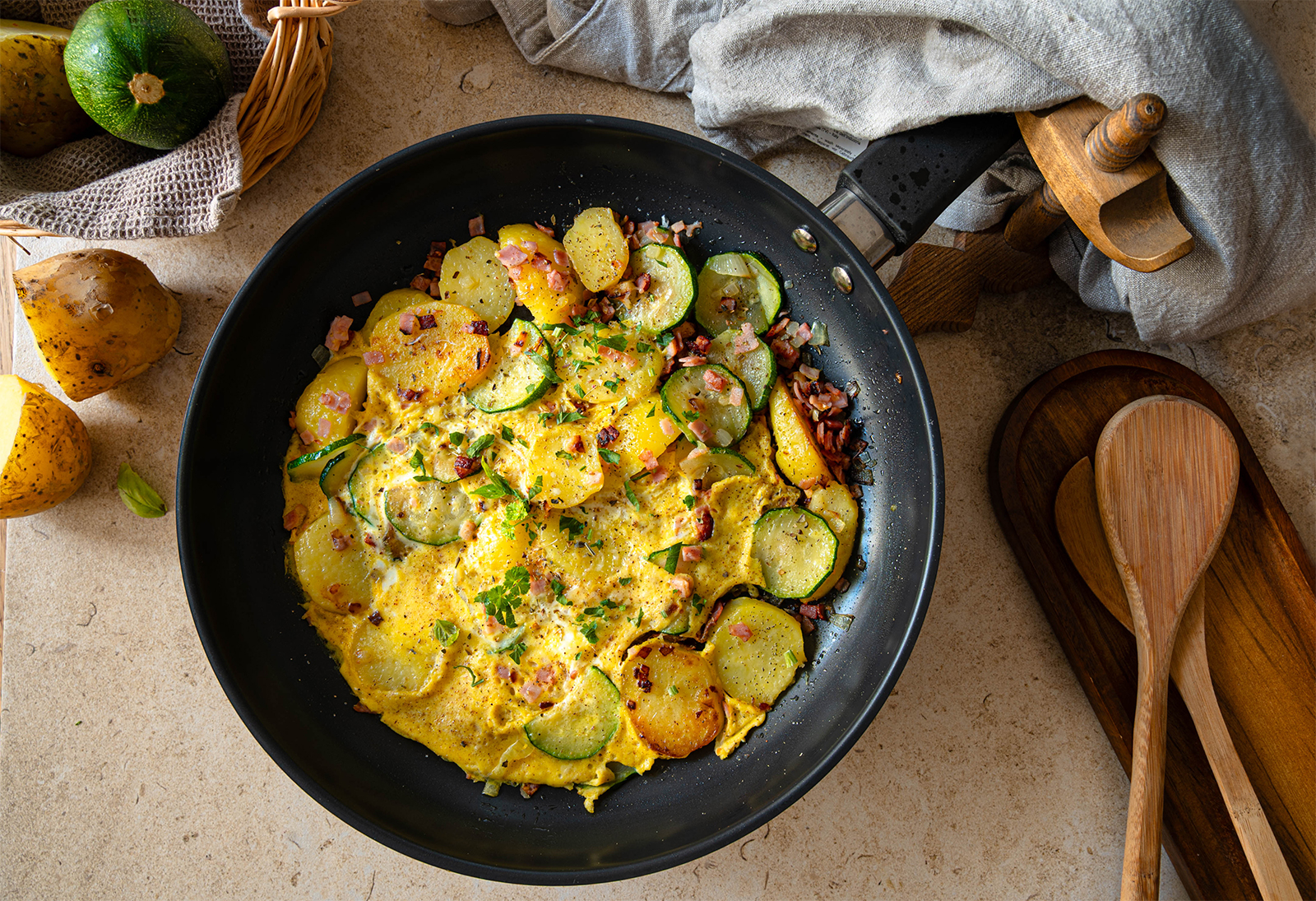 Zucchini-Kartoffel-Pfanne