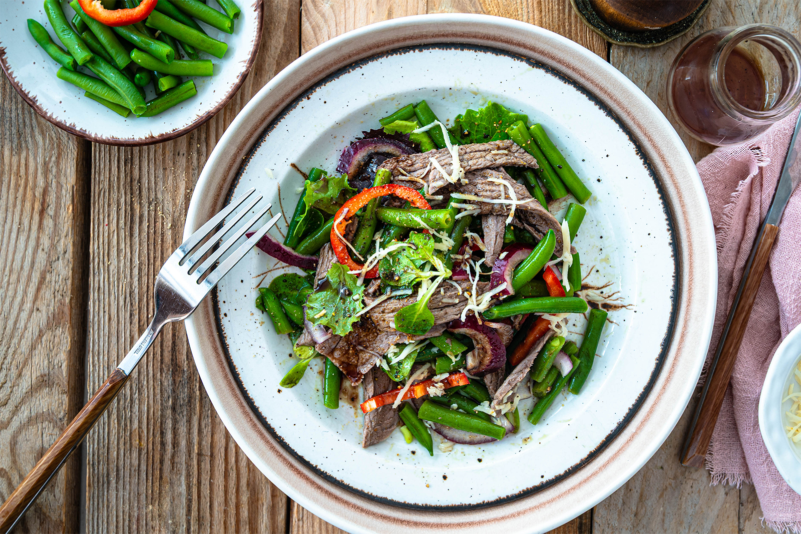 Rindfleisch-Bohnen-Salat