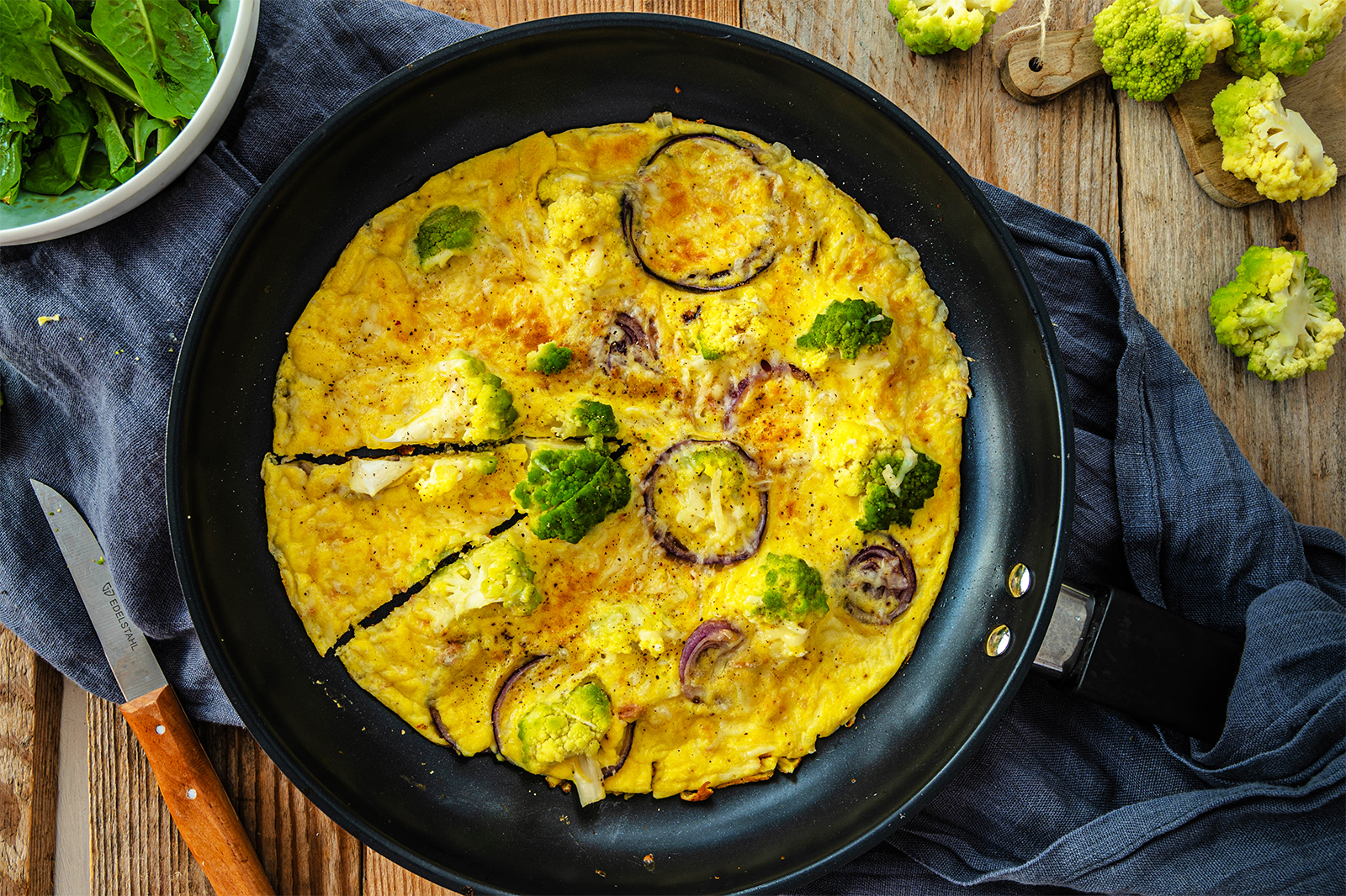 Romanesco-Käse-Omelette